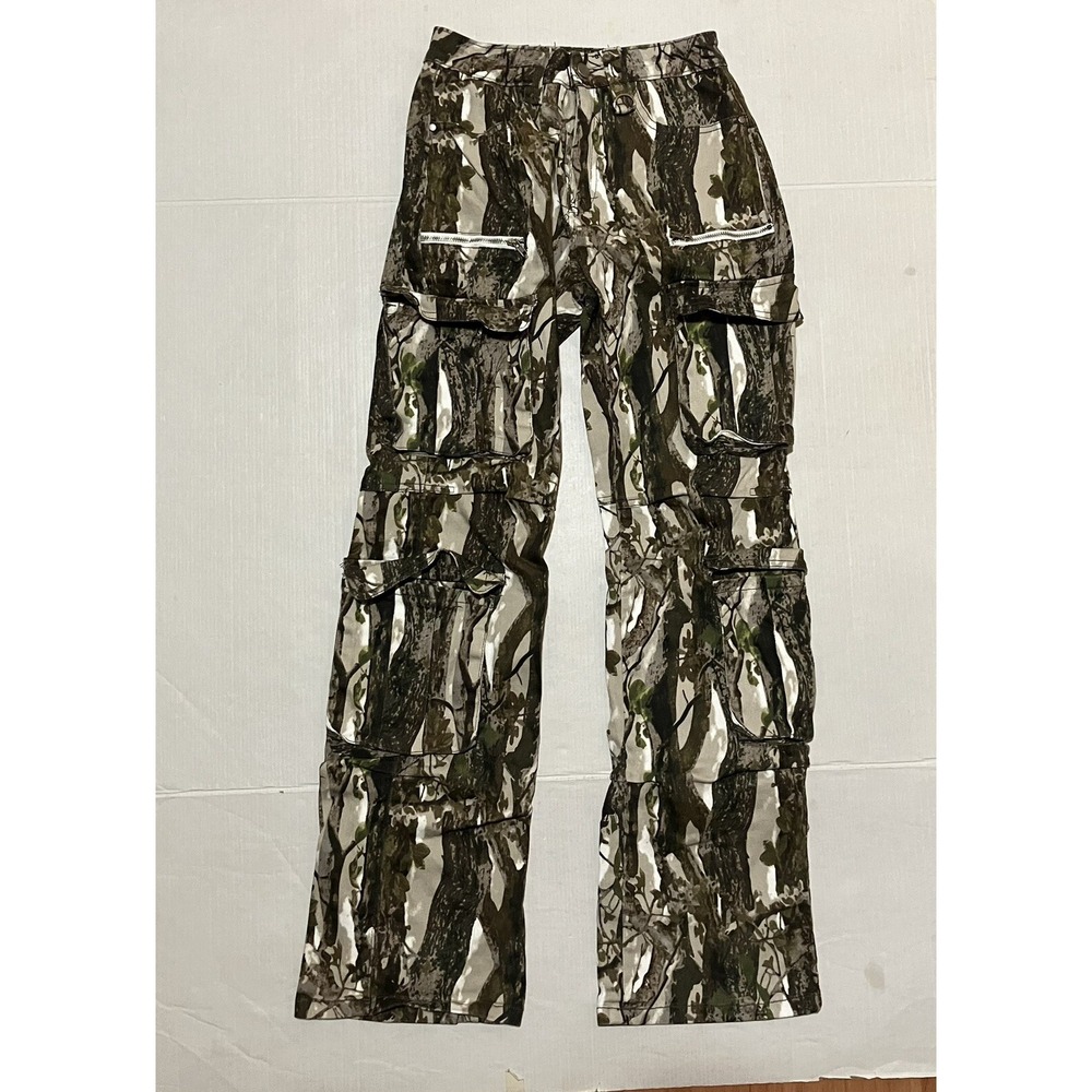 Fashion Nova Camo Pants Women's Size 1 Hunting Stretch Cargo Outdoors Camouflage